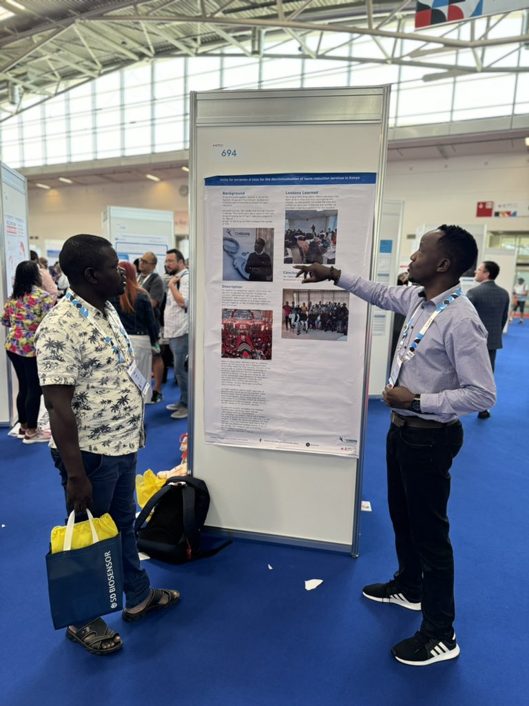 Join our Project Coordinator <a href="/Keleleralph/">Teddyboy</a> at #AIDS2024 poster exhibition centre track F board 694 as he illustrates how the Caucus was able to bring together communities and other stakeholders to decriminalize provision of harm reduction services in Kenya