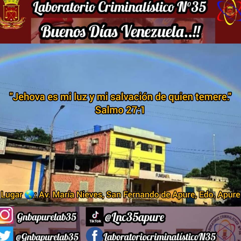 gnbapurelab35's tweet photo. #25Julio Buenos días Venezuela felíz y bendecido jueves para todos.
@slcct_gnb 
@GnbGaranteDePaz
@ElioEstrada18 https://t.co/8zct8gFlrr