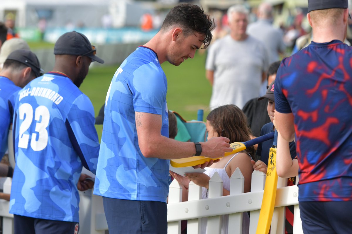 KentCricket's tweet photo. Meet some of your Kent Spitfires down at The County Ground, Beckenham next Wednesday ✈️

A fantastic way to start the School Holidays and some family fun 🏏🥳

🎟️ One Day Cup tickets just £1 for Under 14s: https://t.co/DLPTi4j6TA https://t.co/hqHgI5Sqze