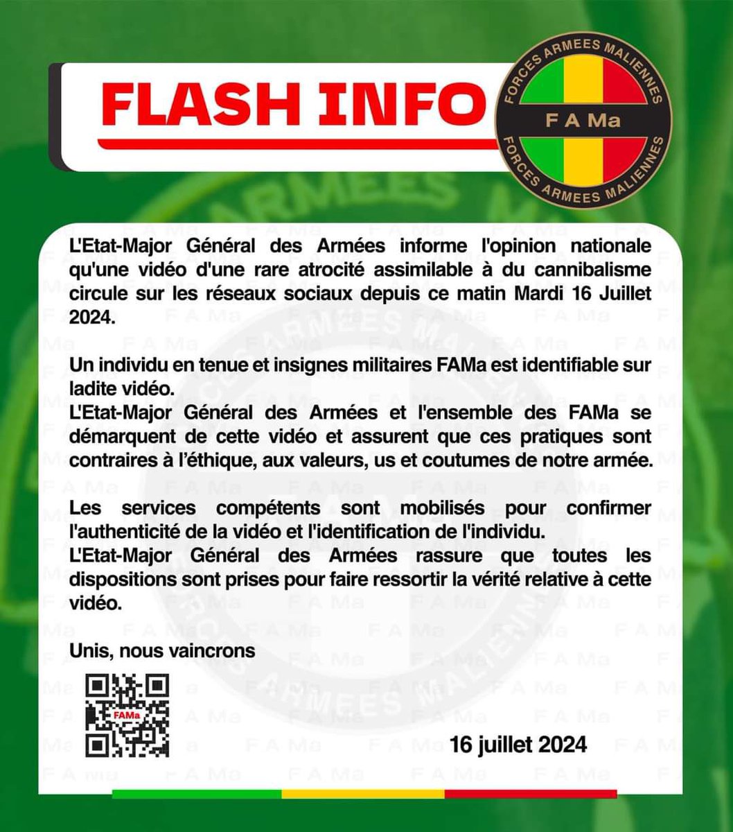 MaixSOME's tweet photo. #Canibalisme
Les maliens recherchent les cannibales, les Burkinabè recherchent ceux qui ont divulgué les images des actes de cannibalisme !
L'idée n'est pas la même !
@YGuichaoua https://t.co/etRGORX2BV