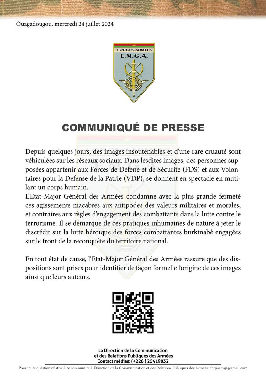 MaixSOME's tweet photo. #Canibalisme
Les maliens recherchent les cannibales, les Burkinabè recherchent ceux qui ont divulgué les images des actes de cannibalisme !
L'idée n'est pas la même !
@YGuichaoua https://t.co/etRGORX2BV