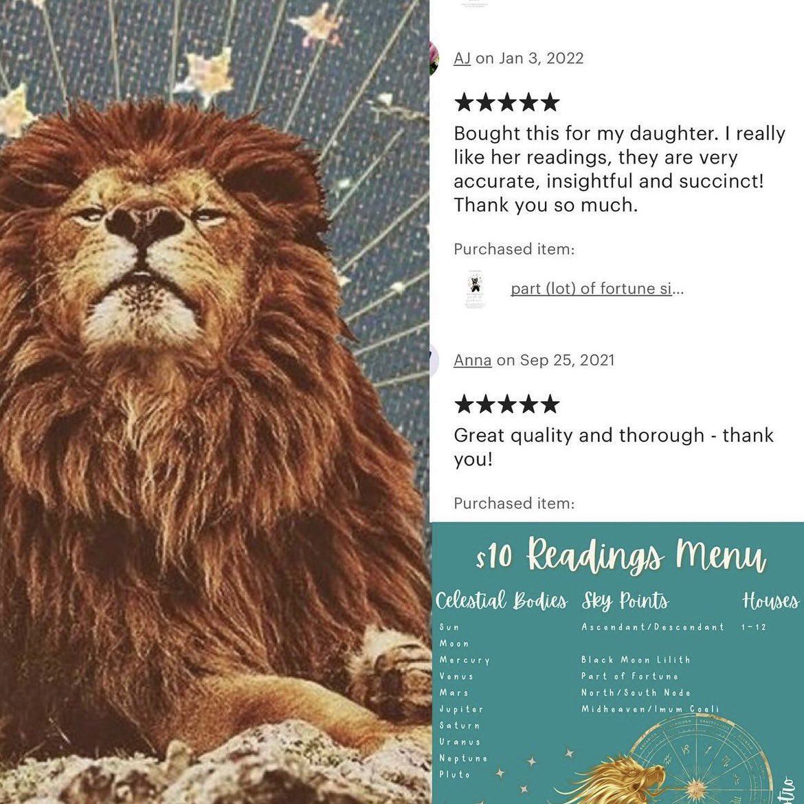 Happy Leo season everyone! When the sun is in Leo, it passes through most of my chart. I’m excited for it! 

My astrology readings start at $10 on my Etsy 🦁 I use Etsy for secure payments both ways and so people have to fill out their birth info! 

Etsy.com/shop/ZodiacDra…