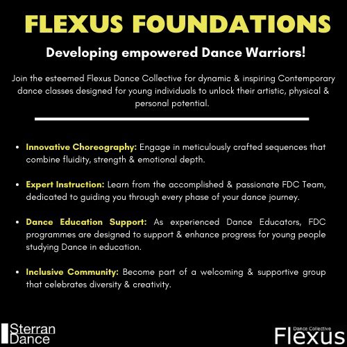 FlexusDance's tweet photo. COMING SEPTEMBER 24! 

FDC FOUNDATIONS
Dynamic &amp; Inspiring Contemporary Dance Classes 
‘Developing empowered Dance Warriors’🔥

For beginner to advanced dancers aged 11-19years 
Tuesdays 5:30pm - 6:30pm 
Starting 10th September 2024

ENROL NOW!💥
Contact flexusdanceco@outlook.com https://t.co/xA0mMwNW8h