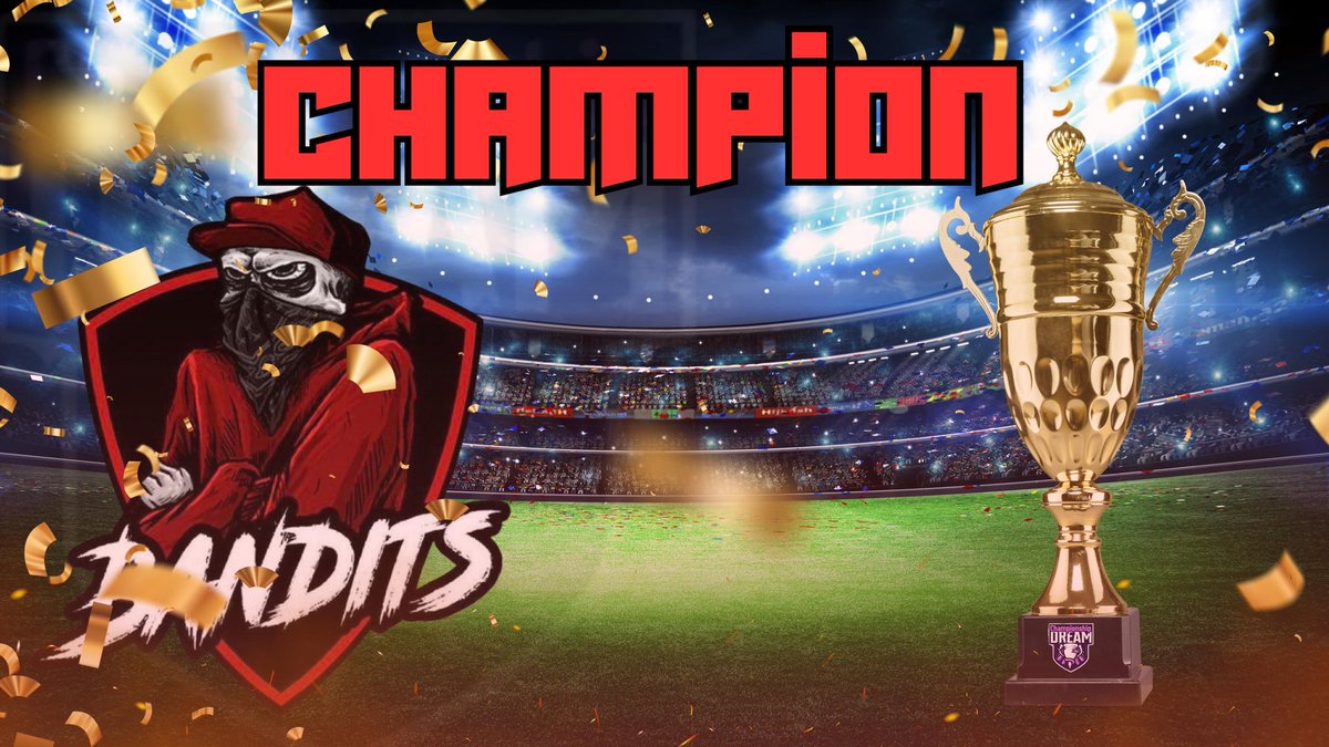 رسميًا باندتس ابطال النسخة الثامنة لبطولة الأحلام 🏆🔥

- مبروك للأبطال <a href="/BANDITS1FC/">B A N D I T S</a> 👏🏼👏🏼