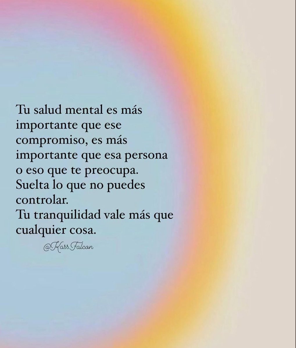 Tu paz vale más que cualquier cosa