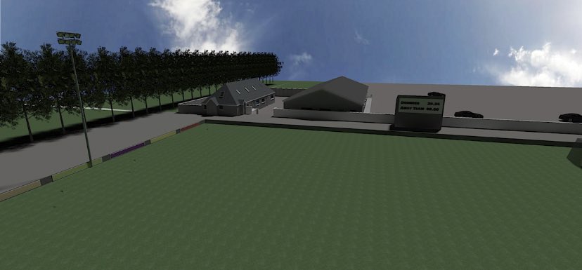 Birds eye view of our future facilities! If you wish to donate please contact Brian on 086 124 9766