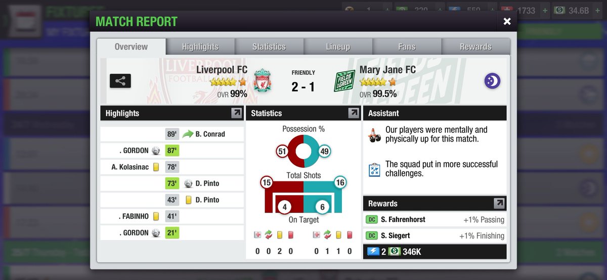 Liverpool FC #TopEleven (@lfc_t11) on Twitter photo #FITEASC1st
<a href="/mary_jane_fc/">Mary Jane FC</a> vs <a href="/LFC_T11/">Liverpool FC #TopEleven</a>
FT : 1st leg /2nd leg
#FITEASC #TopEleven #FITEASC1st
<a href="/mary_jane_fc/">Mary Jane FC</a> vs <a href="/LFC_T11/">Liverpool FC #TopEleven</a>
FT : 1st leg /2nd leg
#FITEASC #TopEleven