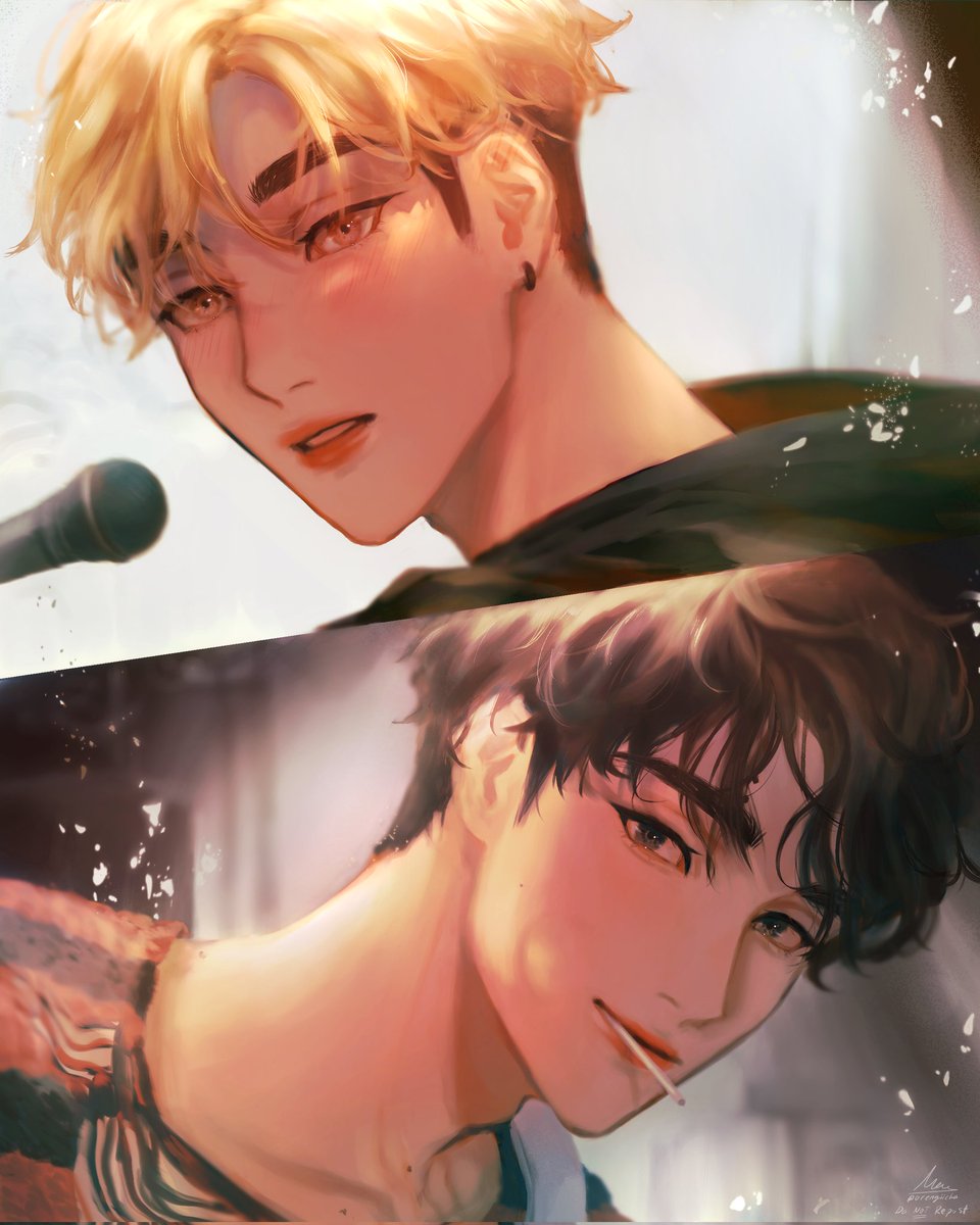 Guitarist omi and singer atsumu, from 'Nowhere Man' by internetpistol
#sakuatsu