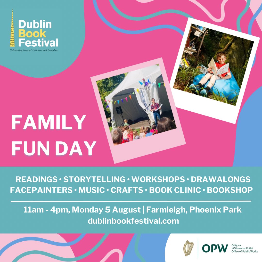 Less than 2 weeks to go until our Family Fun Day of book events and creative activities at <a href="/farmleighOPW/">Farmleigh House</a> this August Bank Holiday. Will you be joining us, and some of Ireland’s best-loved children’s authors? Free event but registration required 🎟️ bit.ly/4bx506U