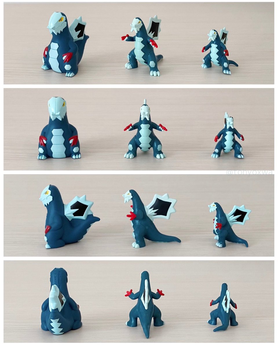 これまでに販売された立体セグレイブの比較 左から順に ・ポケモン