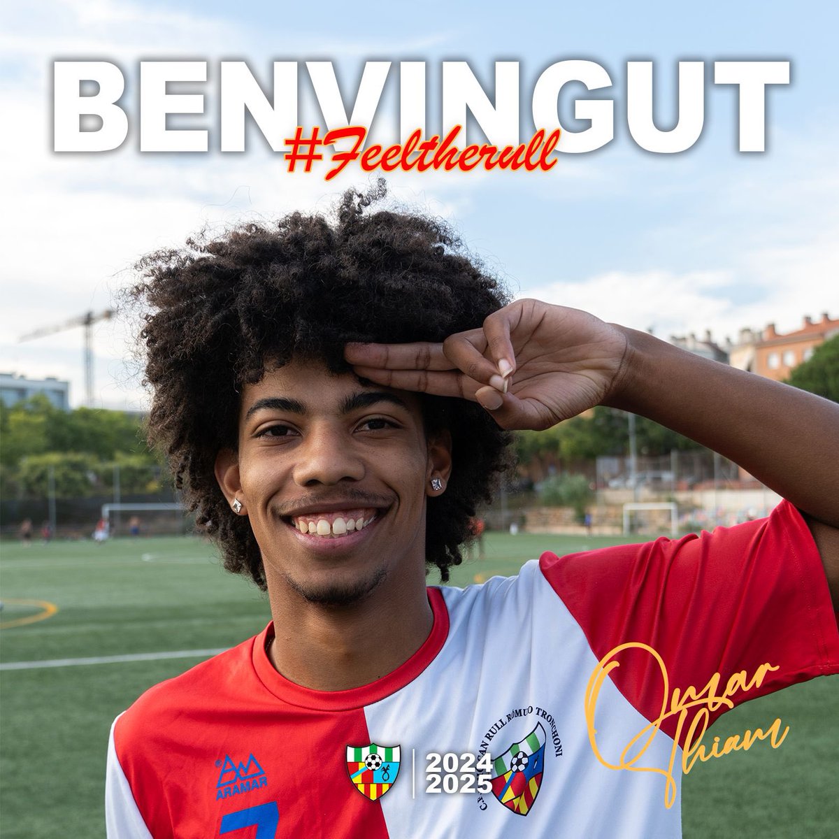 𝗙𝗶𝘁𝘅𝗮𝘁𝗴𝗲 𝟭𝗲𝗿 𝗘𝗾𝘂𝗶𝗽‼️

El migcampista 𝐎𝐦𝐚𝐫 𝐓𝐡𝐢𝐚𝐦 prové de la <a href="/cflaromanica/">LA ROMA 💙</a> (Segona Catalana) i és molt técnic e incansable. 

Benvingut Omar👏🏼

#FeelTheRull #FutbolCatala #Canrull