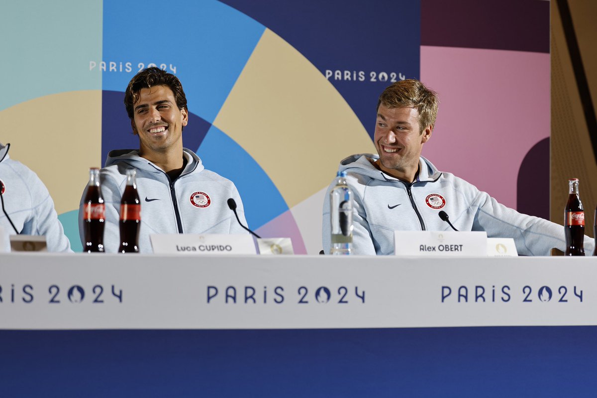The <a href="/TeamUSA/">Team USA</a> Men are ready to let the Games begin here in Paris! Some views from their pre-Olympic Games press conference. #Paris2024 #RiseAbove

Photos by <a href="/jcable12/">Jeff Cable</a>