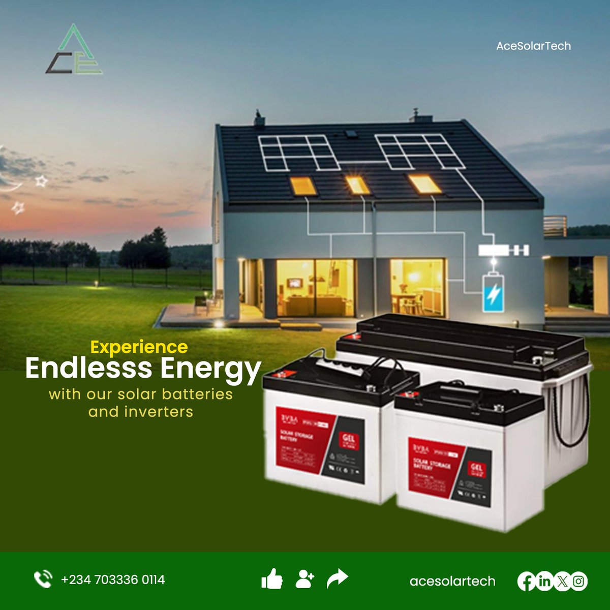 acesolartech's tweet image. Come experience endless energy solutions with energy filled and charge enabled inverters that can serve you for decades #publichousing #solarservice #solars #fct