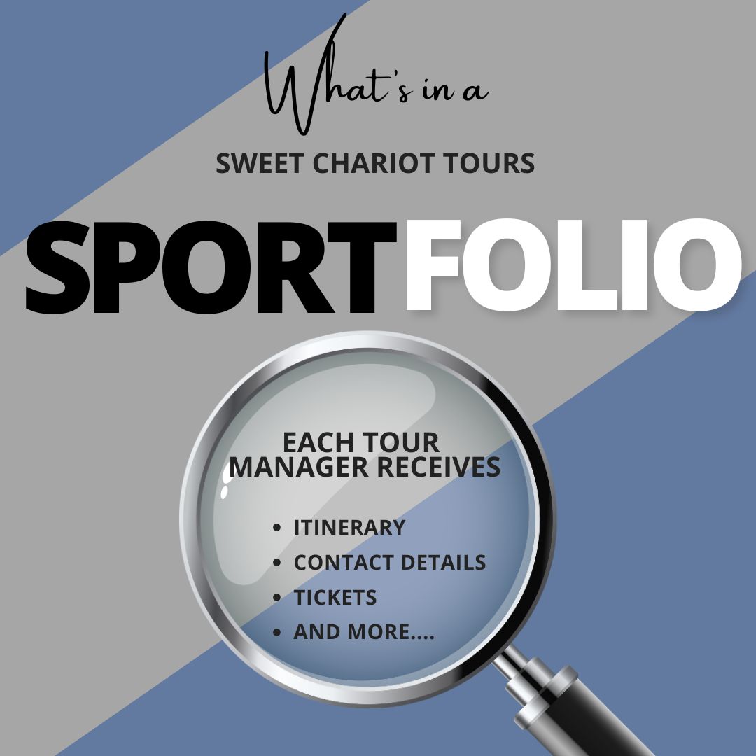 Don’t head to the airport without one!

Each Tour Manager on a Sweet Chariot tour gets a Sportfolio which includes a detailed itinerary, tickets, contact numbers and all other pertinent information to ensure their tour is a success.

#sportfolio #schooltours #educationaltravel