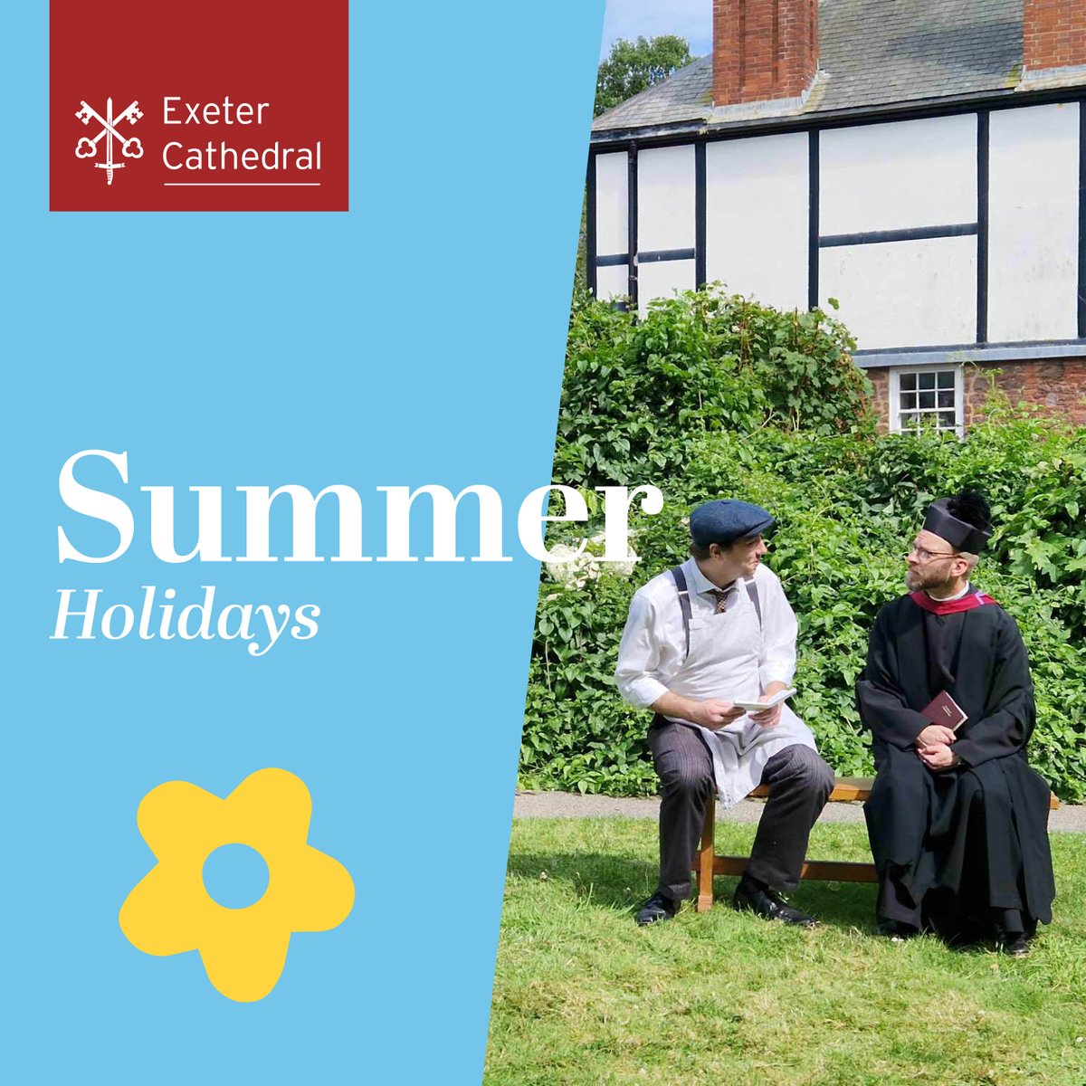 ExeterCathedral's tweet photo. Join us this summer for a fun family day out 😄 Experience the August Independent Market, a free play on the green followed by exciting activities including 'Make Your Own Piece of Handmade Paper', or one of many concerts taking place! Plan your visit at https://t.co/0ulDI4UQ3B https://t.co/Je1KXkIhcr