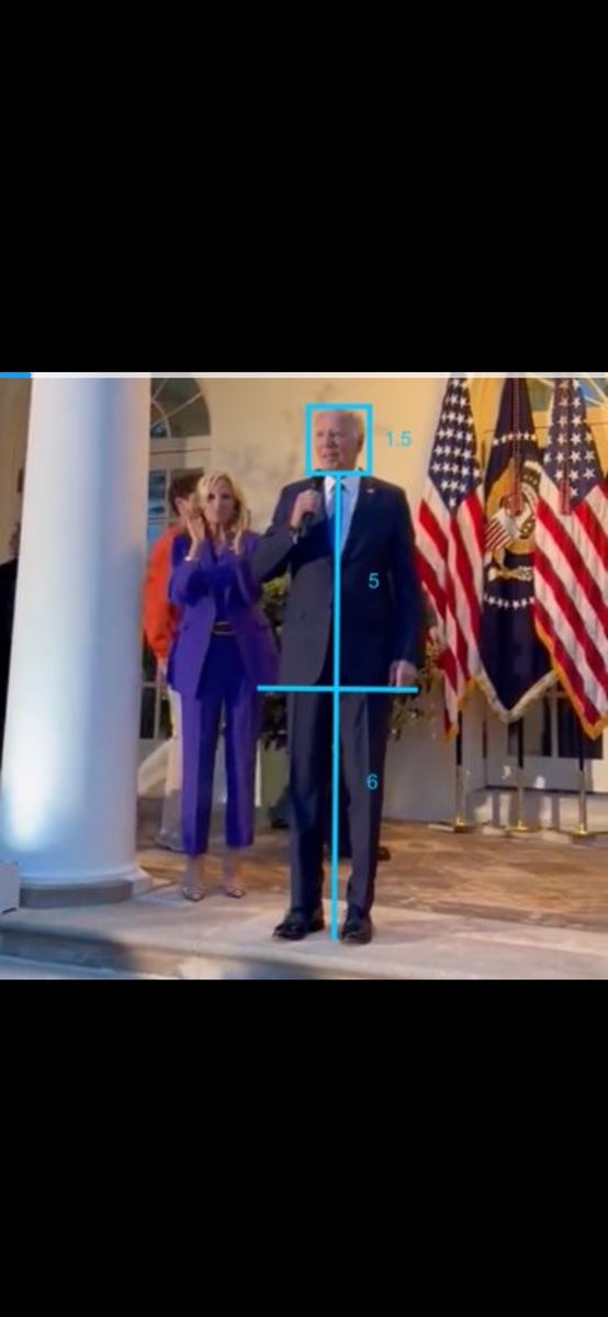 BGatesIsaPyscho's tweet image. Biden Clone #15 is clearly the tallest of all the clones in use.
