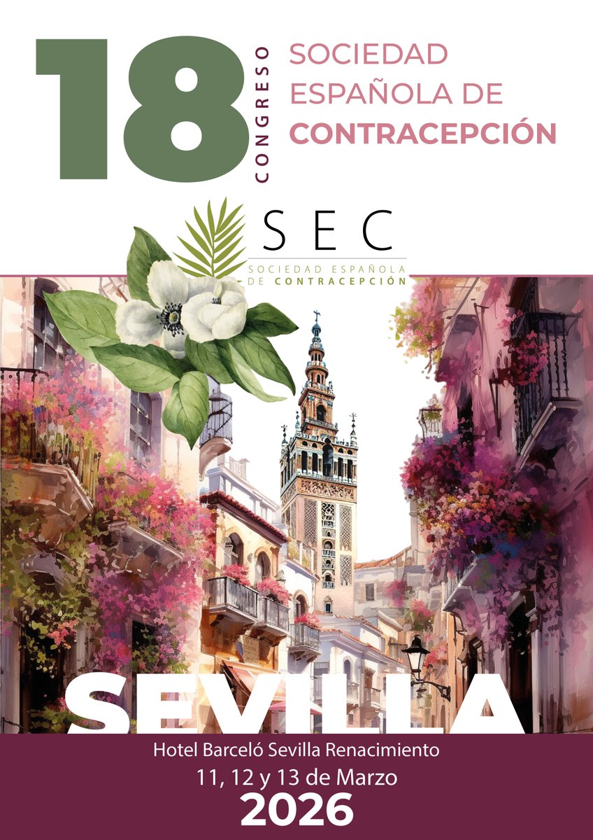 9º MÁSTER NACIONAL EN ANTICONCEPCIÓN Y SALUD SEXUAL Y REPRODUCTIVA 2025
Plazo de Matriculación: NOVIEMBRE 2024
Inicio del Máster: ENERO 2025
PARA TODOS LOS ALUMNOS/AS MATRICULADOS en el MÁSTER 2025:
¡INSCRIPCIÓN GRATUITA al
18º CONGRESO SEC SEVILLA 2026! sec.es/formacion/mast…