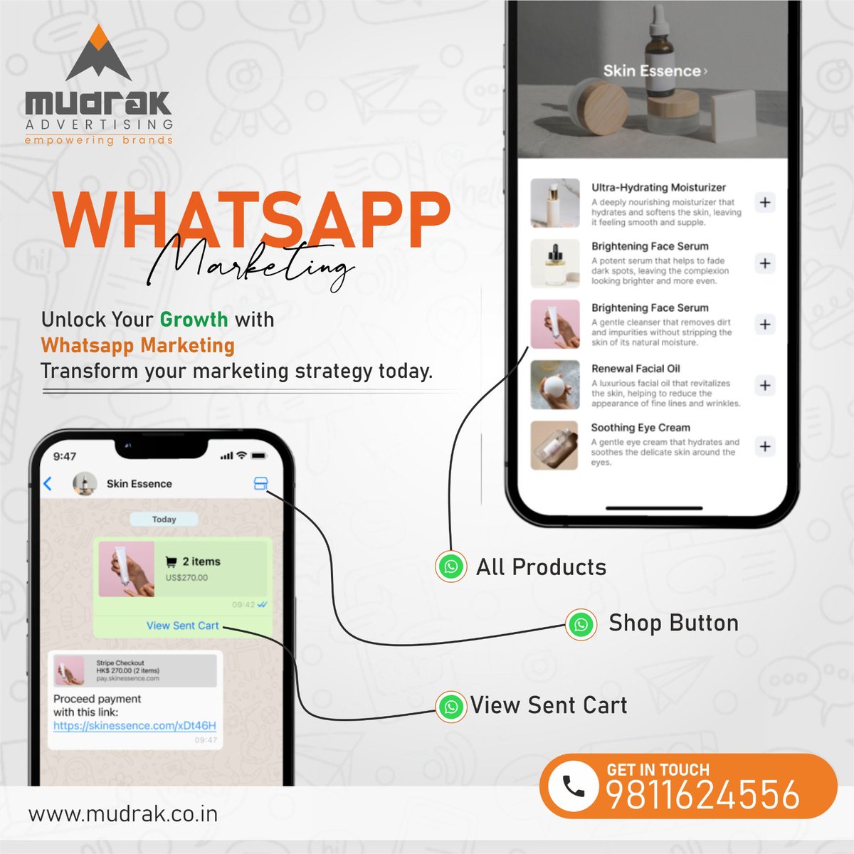 mudrakinfo's tweet image. Unlock Your Growth with WhatsApp Marketing: Transform Your Strategy Today!
Visit us: mudrak.co.in
#WhatsAppChatbot #VirtualEfficiency #chatbot #growyourbusiness #SocialMediaStrategy #DigitalSuccess #ContentMarketingTips #ContentCreationMastery #whatsappmarketing