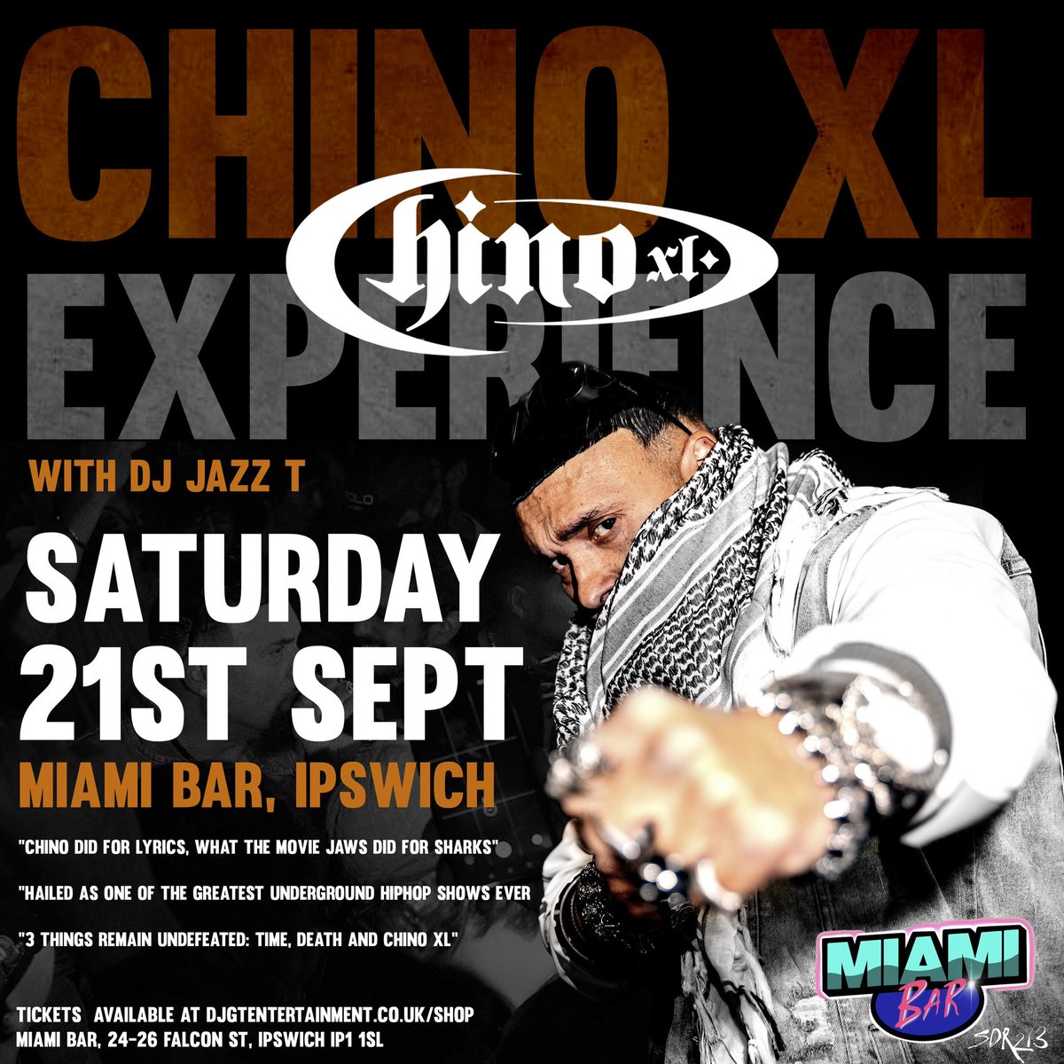 Sunil_SDR's tweet photo. #ChinoXL brings the absolute best to #Ipswich this September #hiphop #England #miamibar https://t.co/OO8CLmr6A3