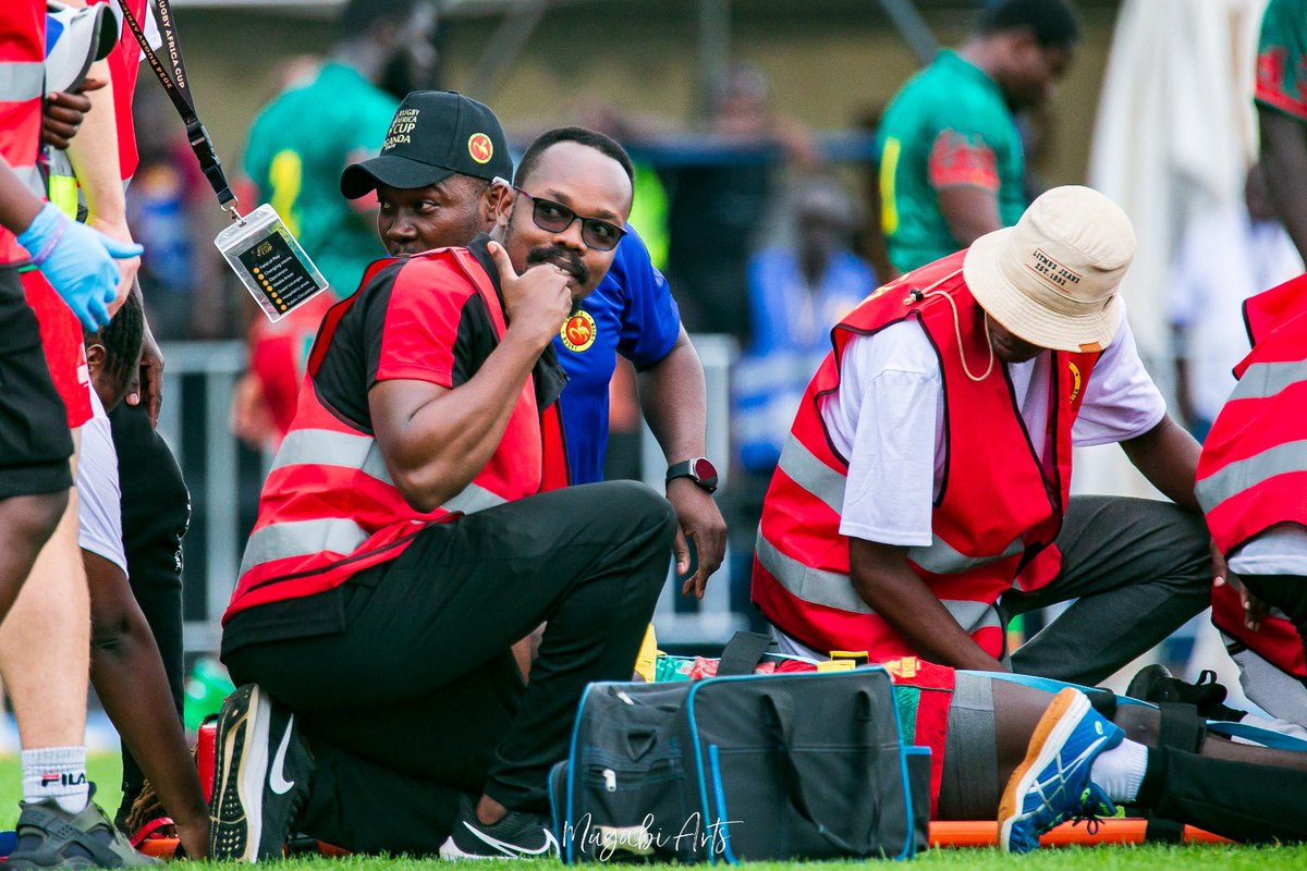 A massive shoutout 🫡 to the incredible medical team! 🌟

📸 <a href="/Mugabiarts/">King Don Mugabi</a>

 #RugbyAfricaCupUg #RugbyAfricaCup2024 #RaiseOurGame #SupportTheRugbyCranes #nilespecialrugby🏉