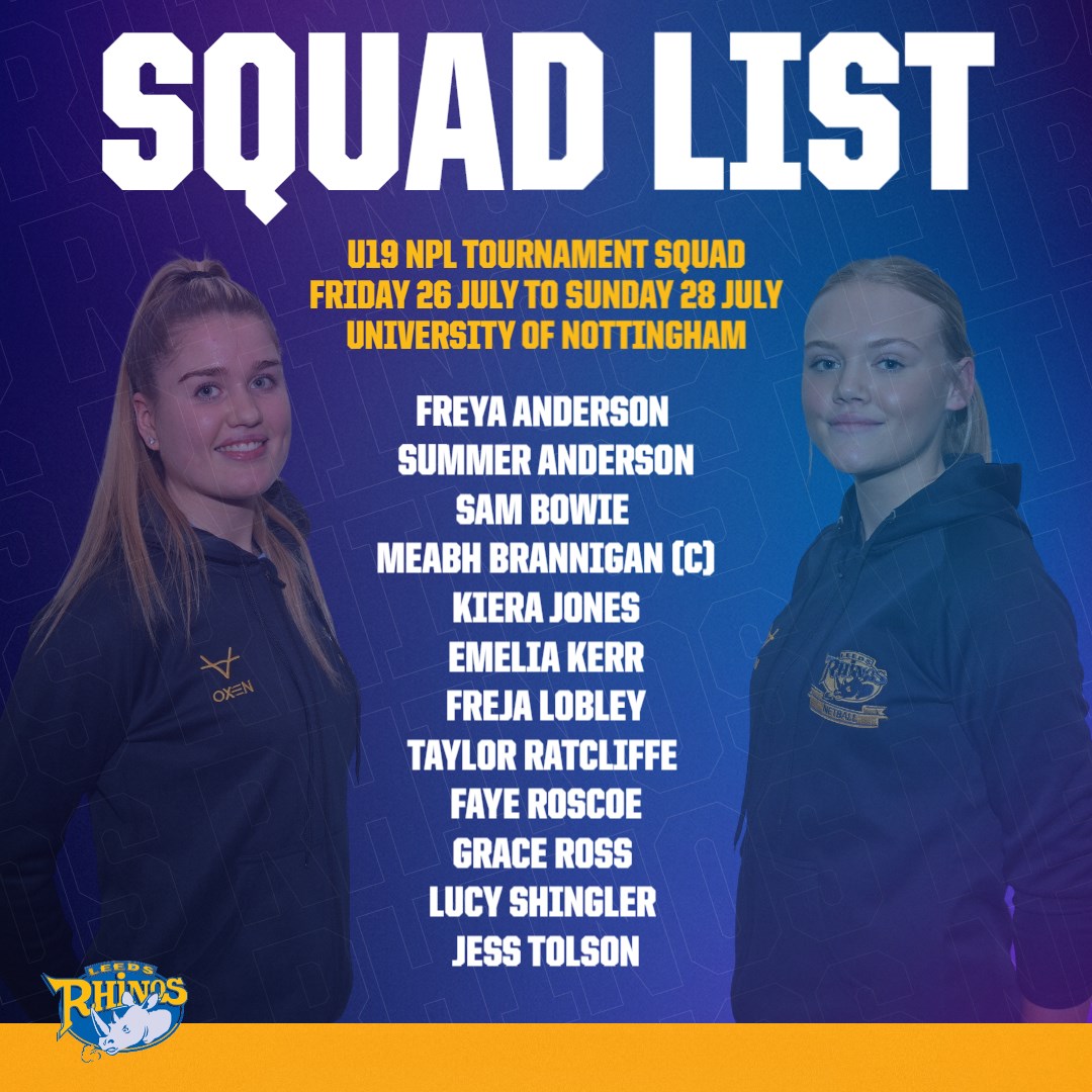 RhinosNetballSL's tweet image. 🤞Good luck to our Pathway sides who are competing in the 2024 NPL Tournament this weekend at the University of Nottingham.

📺 Watch the live streams on England Netball TV
englandnetball.tv/home