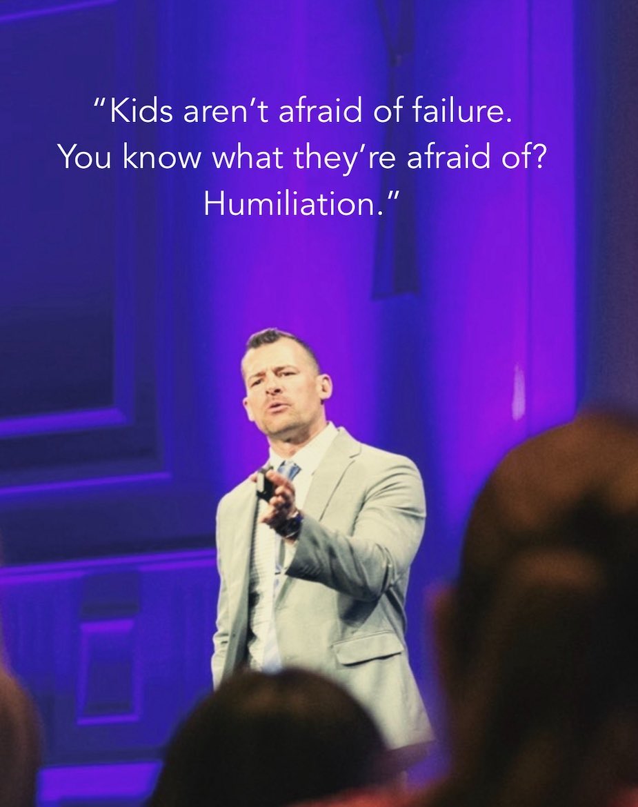 Let’s start the day right here. Wow! When a sense of dignity is lost, there goes the battle. As leaders of teachers, our challenge is to model how to deal with deficits in learning while preserving student dignity.