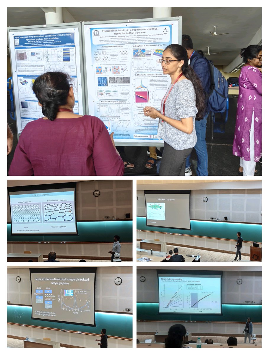 It was a great outing for the lab at the Engineered 2D Quantum Materials conference at <a href="/ictstifr/">ICTS</a>, as our group members delivered 5 stellar oral and poster presentations. The electric atmosphere was perfect for networking and igniting fresh ideas. 🌟 #2DMaterials