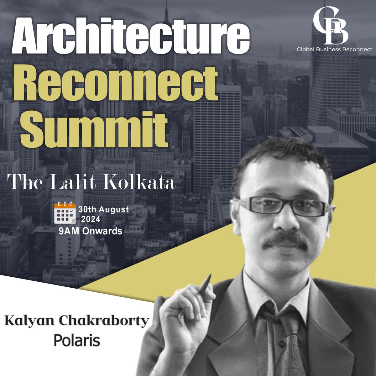 We are delighted to extend a warm welcome to Mr. Kalyan Chakraborty from Polaris Architect as our Distinguished Guest at the upcoming Architecture Reconnect Summit in Kolkata.

Join us on...!!
📷 30th August, 2024
📷 The Lalit, Kolkata

#architecturereconnectsummit #b2bconference