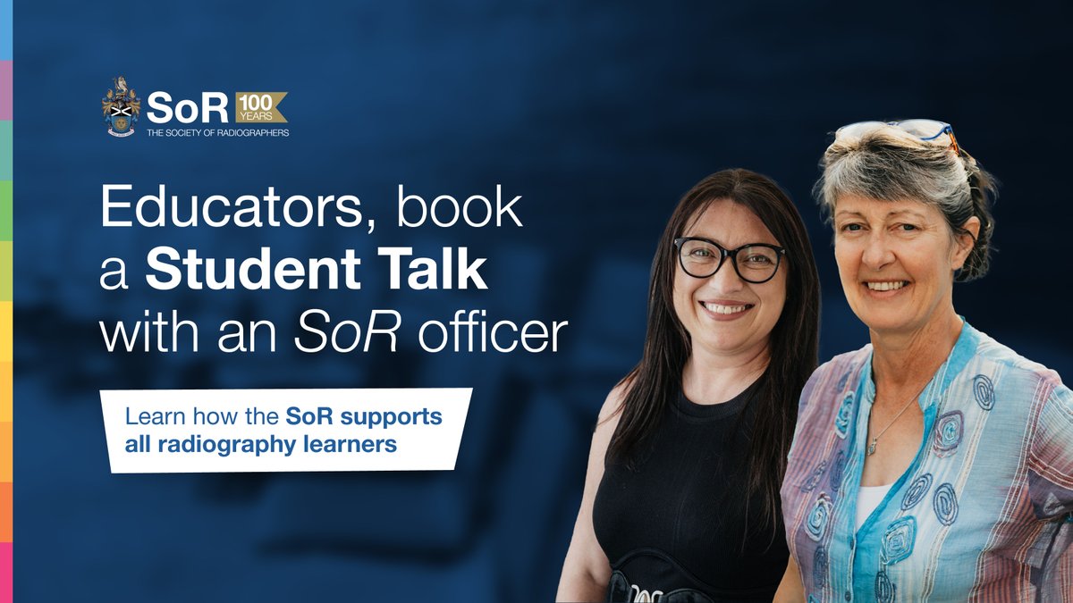 Request a Student Talk from one of our officers and we’ll provide an overview of the ways we’re able to support them during their studies and beyond!

Radiography Educators, complete this form to indicate your preferred date/time 

👉 surveys.sor.org/s3/Student-Tal…