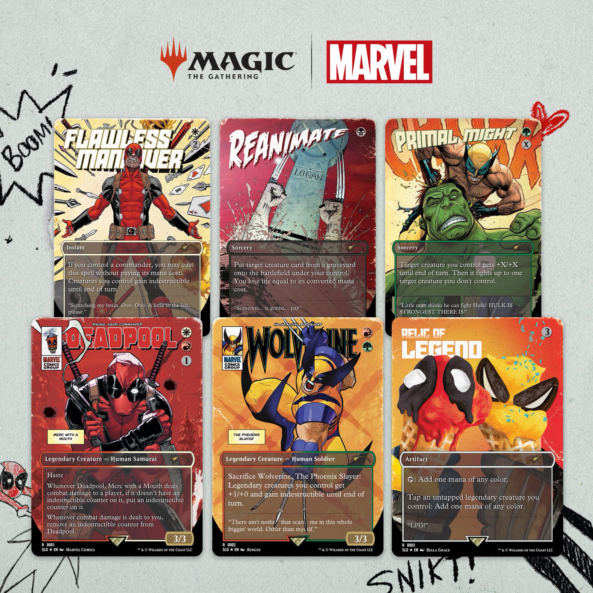 Magic the Gathering Secret Lair x Marvel's Deadpool (Foil