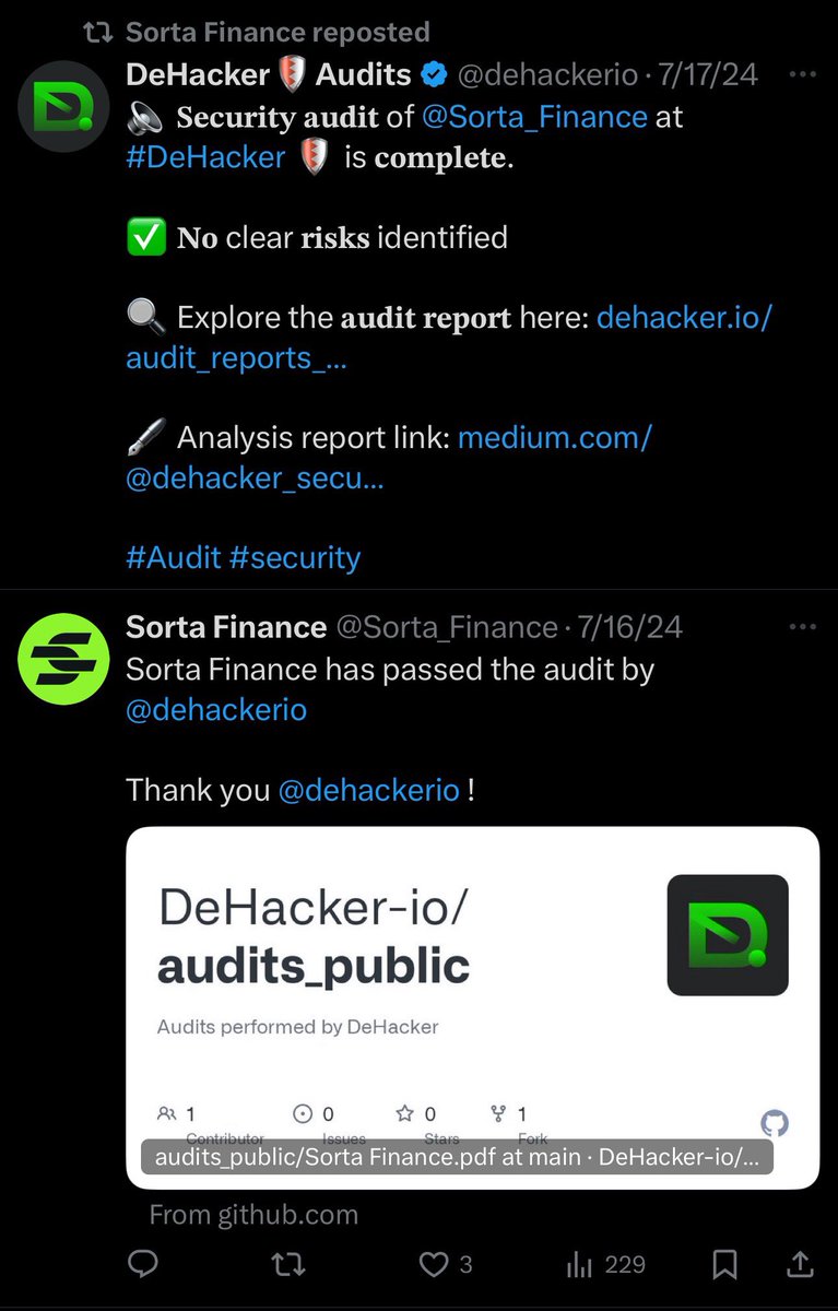 Community Alert: <a href="/Sorta_Finance/">Ehh, Sorta.</a> is likely to exit scam on Arbitrum in the future so do not use the protocol.

This scammer has previously stolen $25M+ with scams such as Magnate, Kokomo, Lendora, Solfire, Crolend, HashDAO, etc

The deployer was newly funded and the first address