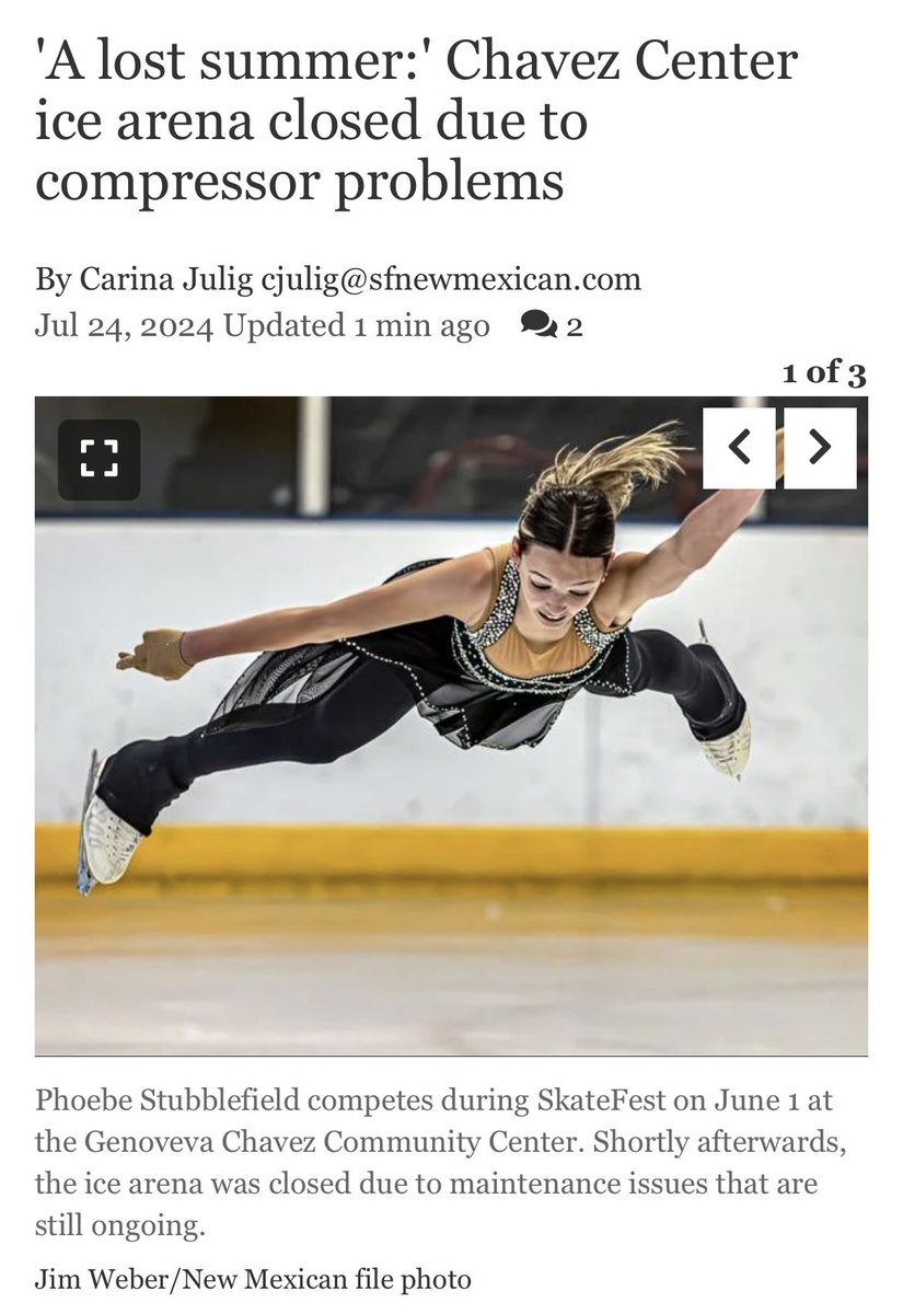 SantaFeSC's tweet image. “It has been a lost summer for all rink users,” Tammy Berendzen, president of the Santa Fe Skating Club, wrote in a Tuesday email to Mayor Alan Webber and the City Council.

santafenewmexican.com/news/local_new…