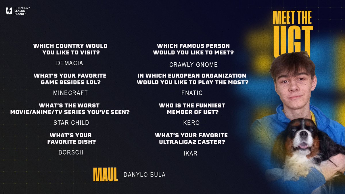 Say hello to the nicest person in <a href="/ultraliga2/">2nd Ultraliga</a> 👀

<a href="/Meowull/">Maul</a> 👋