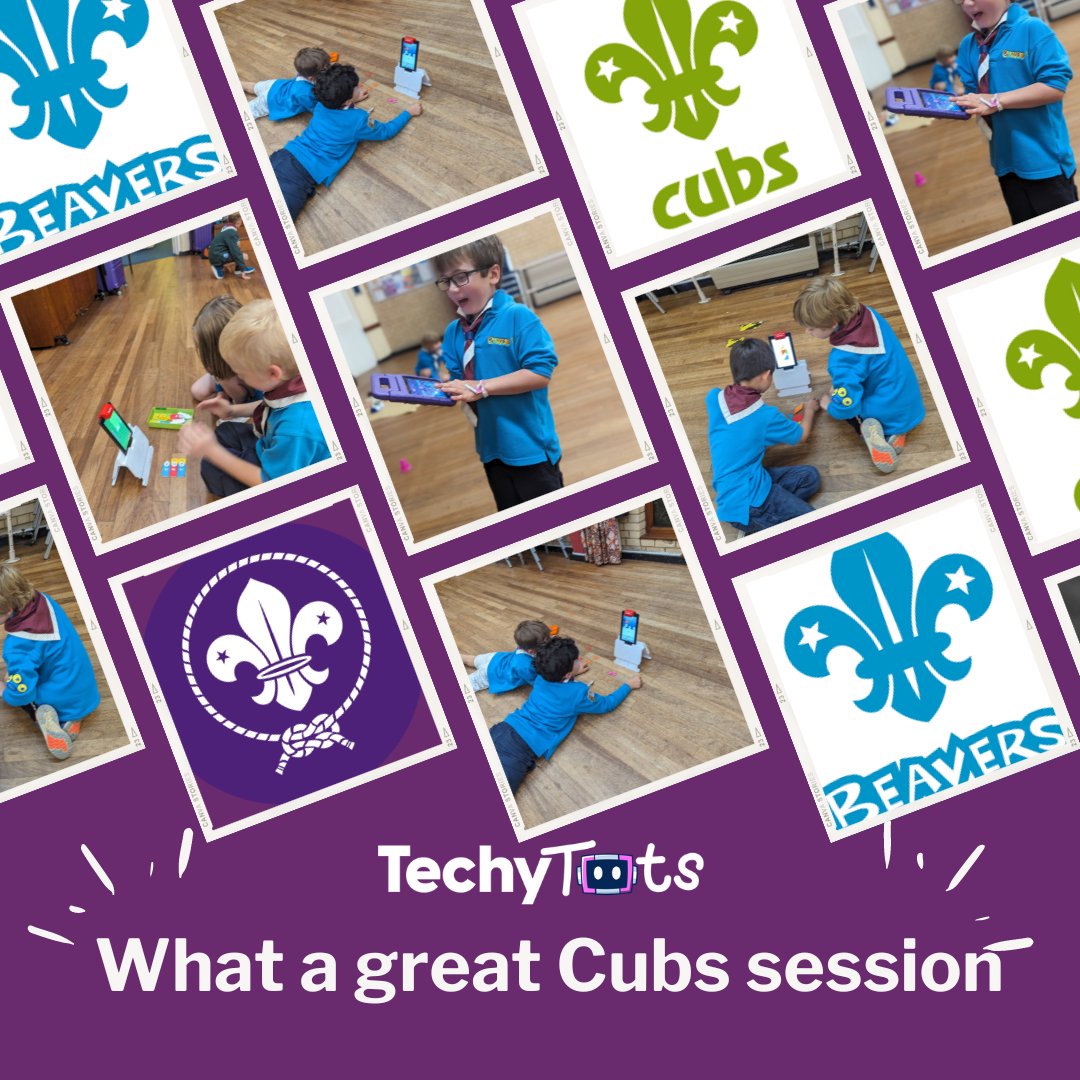 TechyTots's tweet image. TechyTots partners with Rainbows, Brownies, Cubs, and Beavers to bring exciting coding activities to young learners. 
#YouthPrograms #Techytots #brownies #rainbows #beavers #cubs