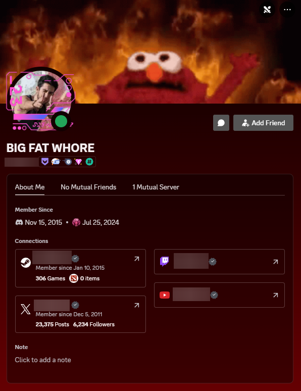 ImakuniVT's tweet photo. A content creator that got propped up by Mr. Beast years ago came into my chat, made sexual comments at me (and the Paper Mario partners?). After getting timed out by my mods, he came into my Discord and spam pinged me 16 times. Here's a thought: don't sexually harass women! TY! https://t.co/4w7IqYxFSV