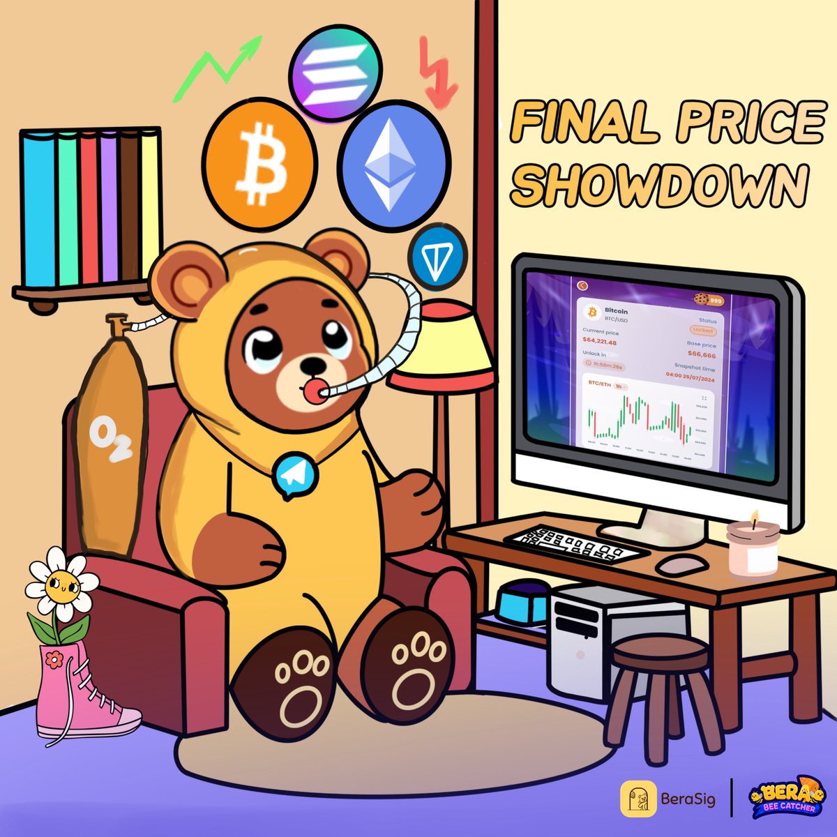 ❗️BIG FEATURE RELEASE (again): PREDICTION is baked and hot ✨

🍪 Cookie fresh out of the oven for the Final Price Showdown 🍪

📈 Predict the future price of Bitcoin 💸, Ethereum 🔷, Pepe 🐸 , Solana 🪙, Dogecoin 🐶 , and TON 💎 in our daily 4-hour rounds⌛

You've got 1 hour to