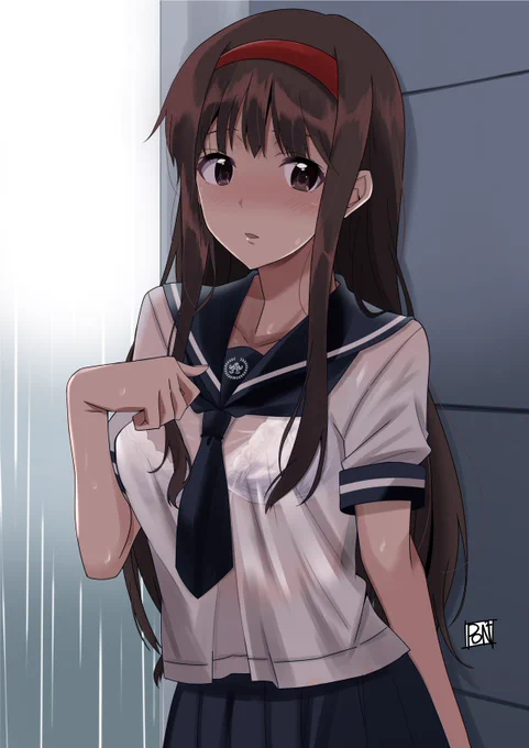 雨が降ったり青空になったり。#今月描いたイラストを晒そう 