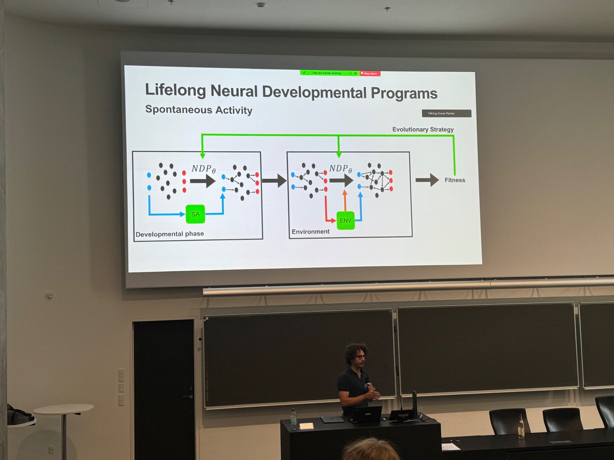 <a href="/eplantec/">erwan plantec</a> presenting his work on Lifetime NDPs #ALIFE2024 <a href="/ALifeConf/">ALIFE Conference 2025</a>