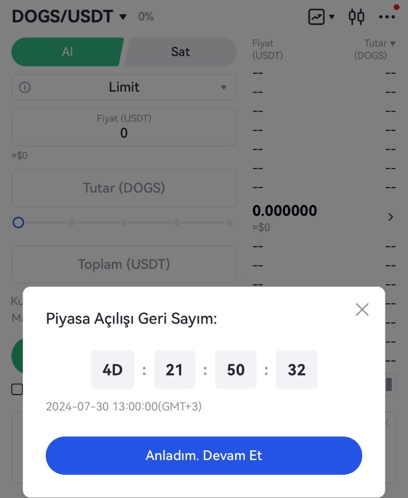 🪂 $DOGS 5 gün sonra Gate io, Bitget gibi birçok borsada listelenecek!

❗️Hâlâ katılmayan varsa aşağıdaki linkten gidip puanını alsın sonuçta bedava #airdrop alacağız.

👉 t.me/dogshouse_bot/…