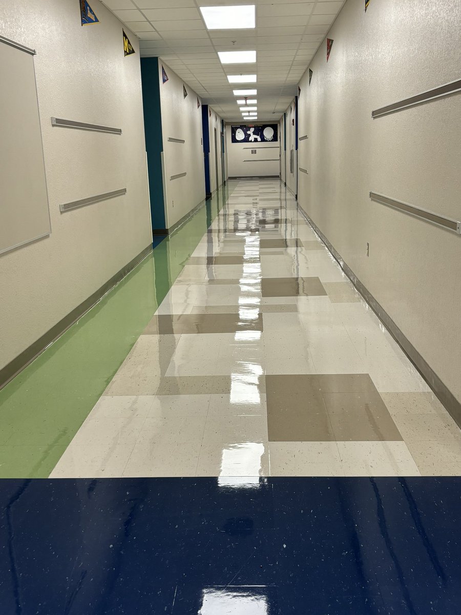 VernickaMurray's tweet image. Summer cleaning is complete at Washington Elementary School! Huge shoutout to our fabulous custodians for their hard work and dedication in getting our school sparkling clean and ready for the new school year!#ThankYouCustodians #CleanSchool #ReadyForLearning
