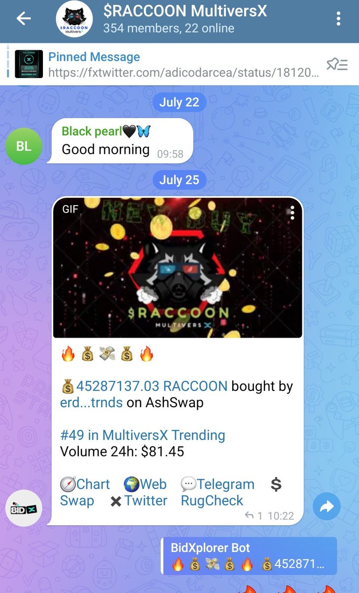 aidevbusterss's tweet photo. #RaccoonMvx on top!

$350 BUY through swap $xoxno --> $Raccoon , We are proud to be here today after many years of work, a bull market full of suspense awaits us 

Swap $Raccoon by @xExchangeApp
or @OneDex_X

#EGLDSquezee on air https://t.co/z8h6puRqVH