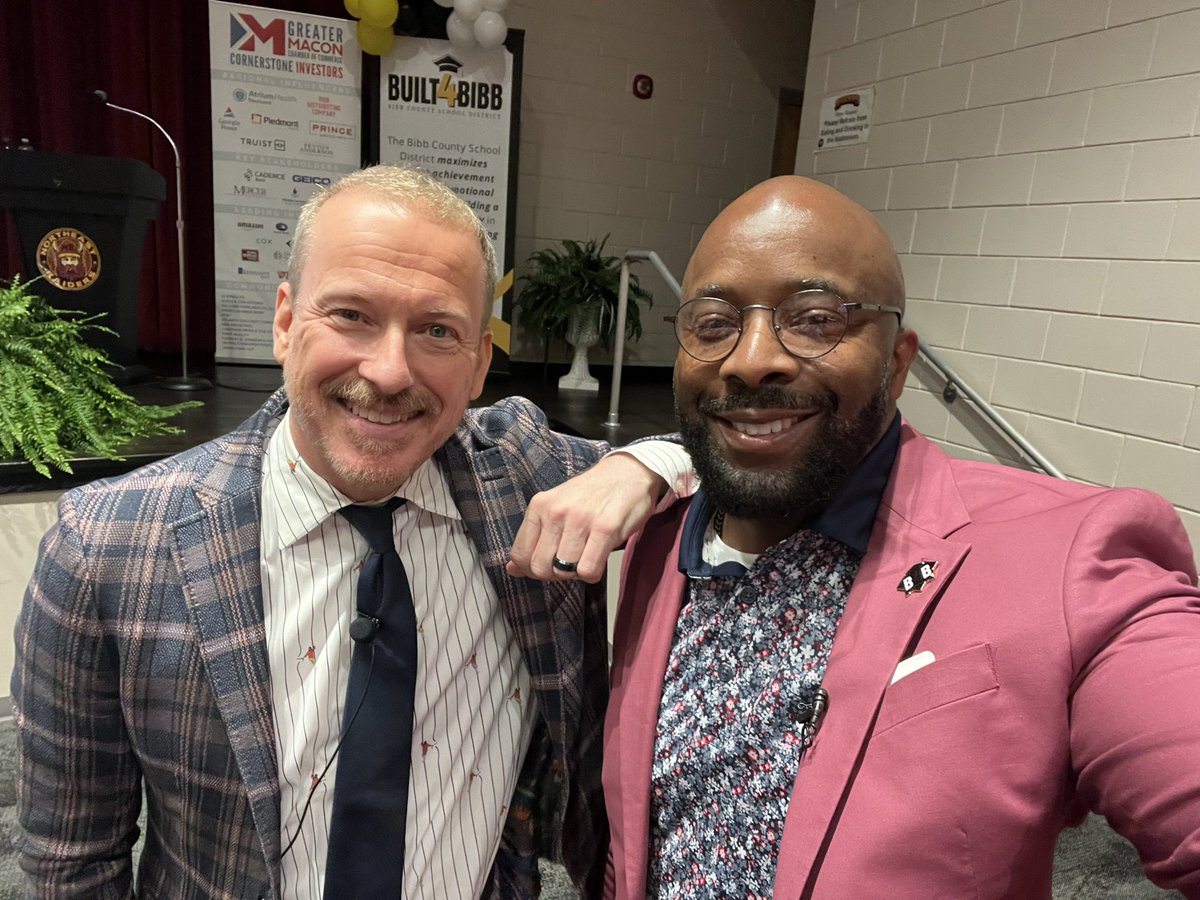 Dan A. Sims (@dan_a_sims) on Twitter photo Ron Clark came 2 my school over 20 years ago and we spent 2 hrs together walking and talking education. And I got to hear his vision. He is still in it and BLESSED our new teachers yesterday with a powerful message! Glad to call him a friend! <a href="/BibbSchools/">Bibb County Schools</a> #Built4Bibb #Reunion Ron Clark came 2 my school over 20 years ago and we spent 2 hrs together walking and talking education. And I got to hear his vision. He is still in it and BLESSED our new teachers yesterday with a powerful message! Glad to call him a friend! <a href="/BibbSchools/">Bibb County Schools</a> #Built4Bibb #Reunion
