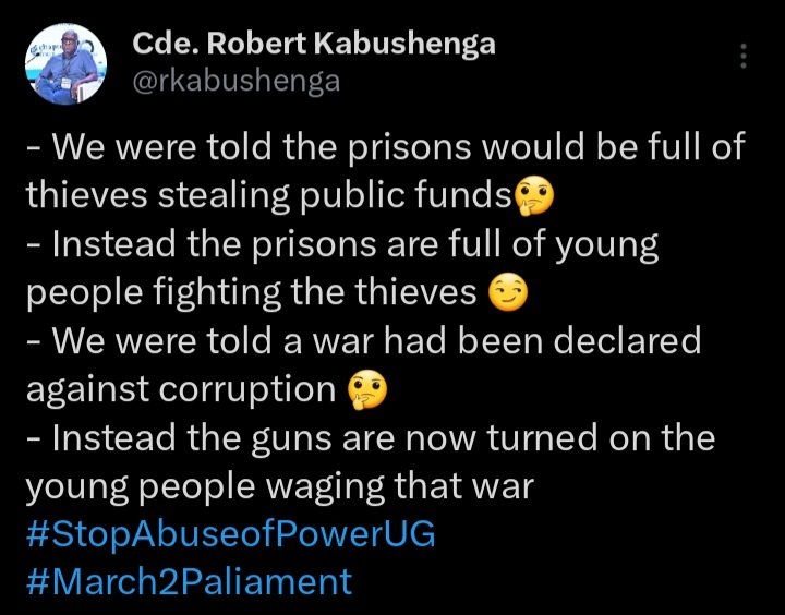 <a href="/WinnieKiiza/">Winnie Kiiza</a> 51 year old leader, representing the youth???!!! We are doomed with the old people at the helm of leadership in Uganda 🇺🇬