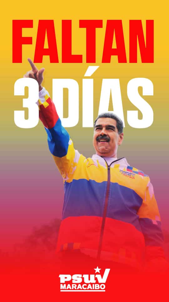 3 días para que Venezuela elija a su Presidente...