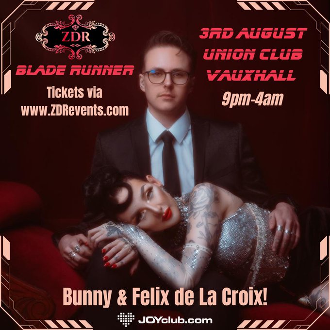 Only 9 days to go until #ZDRBladeRunner &amp; the line up just keeps getting hotter!!  Fresh off some of<a href="/tag/zdrbladerunner"class="tags">#ZDRBladeRunner</a>