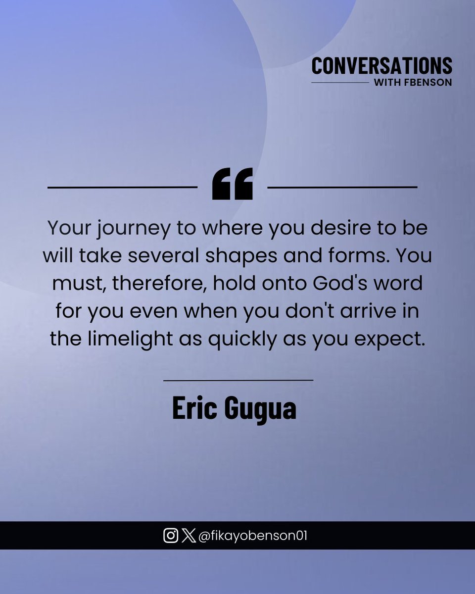 fikayobenson01's tweet photo. The journey of faith is full of twists. Keep faith in God's word. Don't be discouraged. Trust God's timing. @eric_gugua
Don't forget to watch the full video of our previous post by using the link in my bio.
#TrustingGodsTiming #GodsWordFirmlyHeld https://t.co/2jD5IuseCz