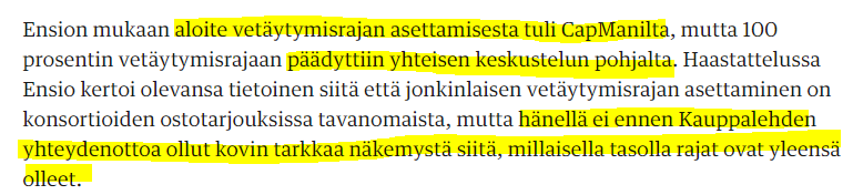 AcumenFutures's tweet photo. @KaukoRosa Tässä on enemmänkin kyse siitä, että Ensiolle ei selvästikään ole kerrottu, että tullaan poikkeamaan merkittävän härskisti siitä mitä on yleinen käytäntö.
Tämä menee mielestäni puhtaasti Capman Growthin teamin tietoisen yleisten toimintakäytäntöjen venyttämisen piiriin. https://t.co/hKKp4kvTdo