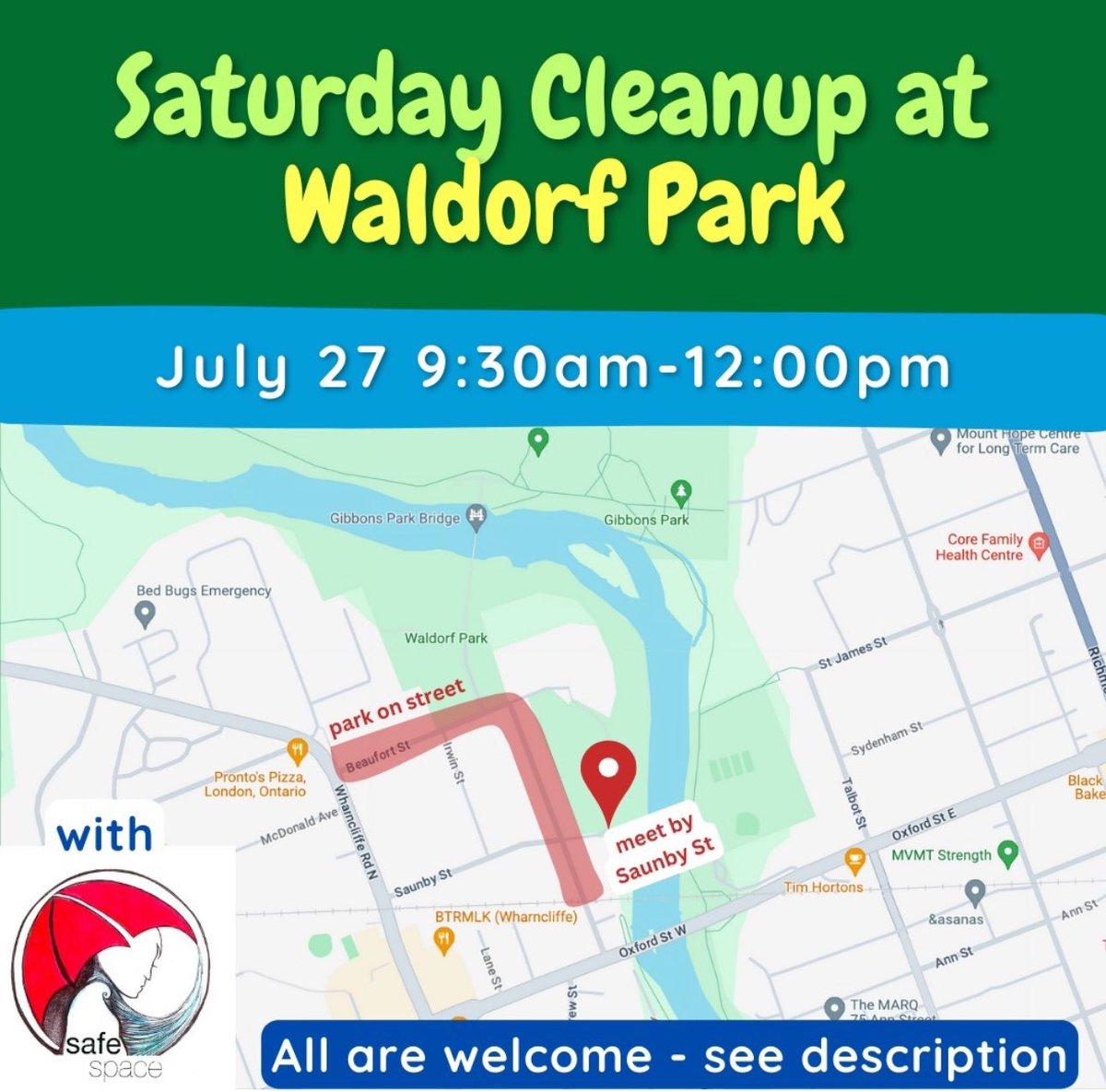 SafeSpace London (@safespacelondon) on Twitter photo This Saturday we’re volunteering to help our friends <a href="/AntlerRvrRlly/">AntlerRiverRally</a> in cleaning up an old encampment. We’ll be doing sharps clean up in the area, teaching others proper safe disposal and helping our pals clean up green spaces! Come join! This Saturday we’re volunteering to help our friends <a href="/AntlerRvrRlly/">AntlerRiverRally</a> in cleaning up an old encampment. We’ll be doing sharps clean up in the area, teaching others proper safe disposal and helping our pals clean up green spaces! Come join!