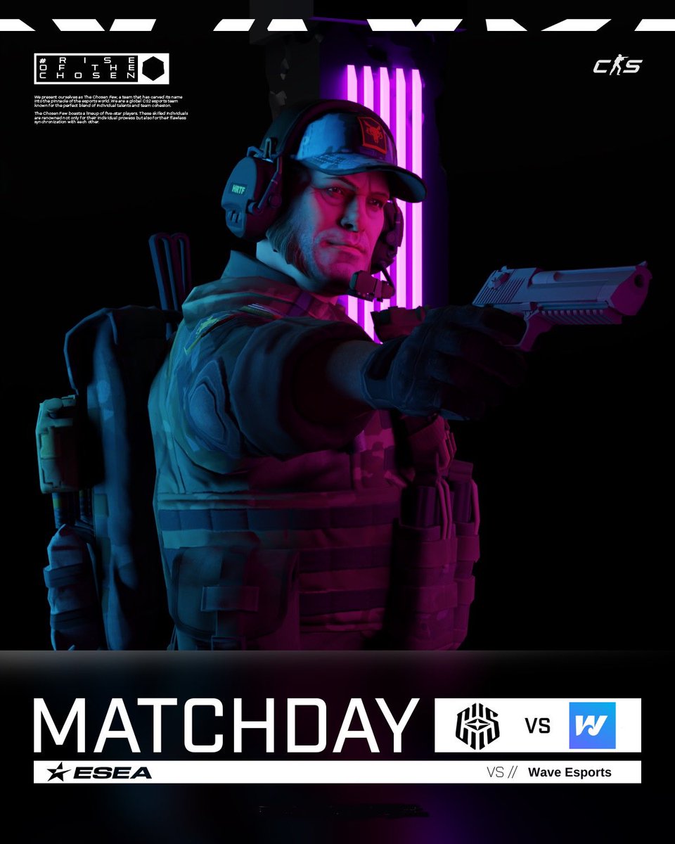 ESEA Main Lig Sezon 50 mücadelemizde rakibimiz Wave Esports! 🔥

📺 twitch.tv/elprincipe
🗺️ Bo1
🕗 20.00 UTC+3

⚔️ #RiseOfTheChosen