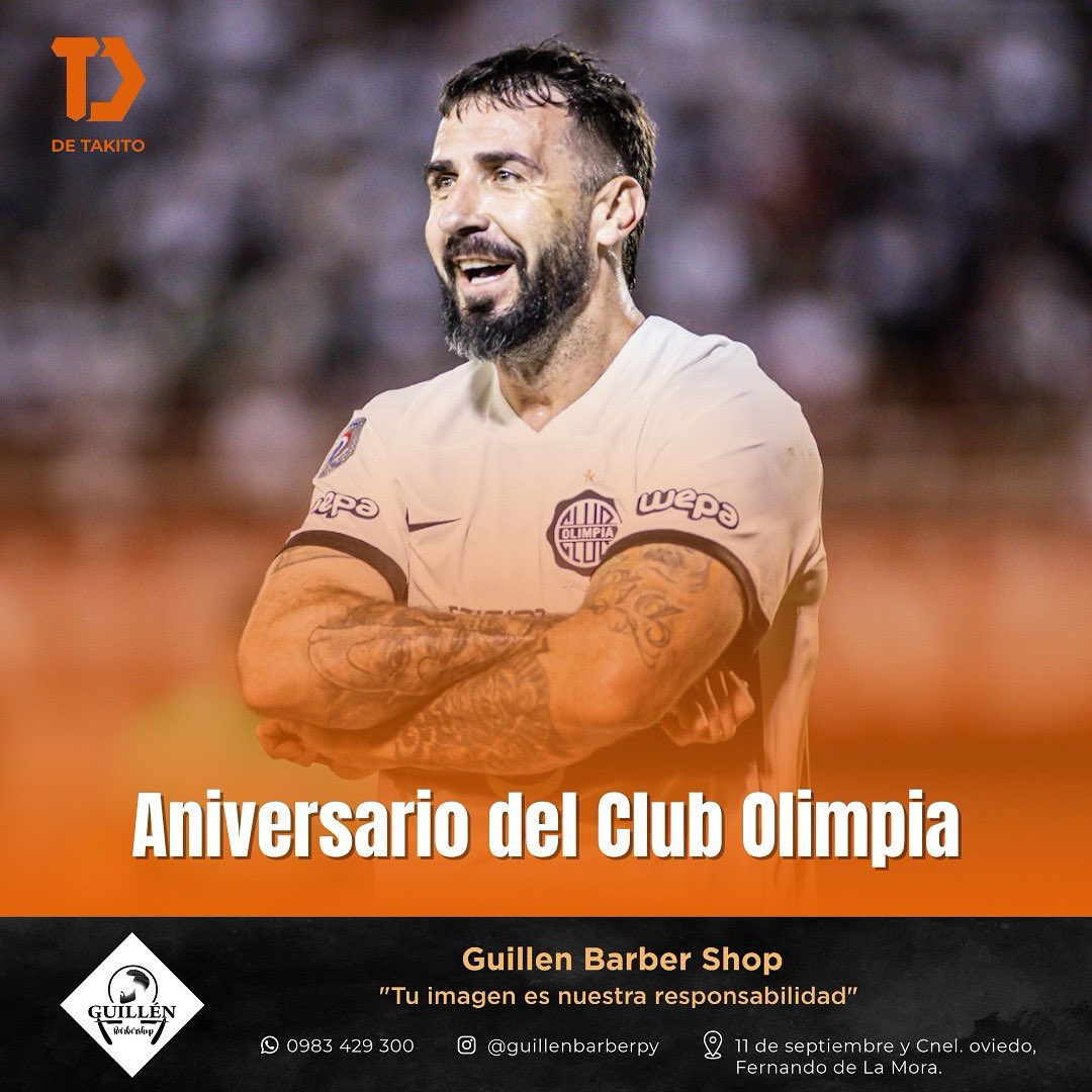 Aniversario del Club Olimpia

El Rey de Copas cumple 122 años de Fundación, el equipo más grande de Paraguay, el único campeón de América y Campeón del Mundo. Feliz aniversario, Club #Olimpia ⚪⚫.

Traigan el champagne que las copas sobran 🏆🏆🏆.